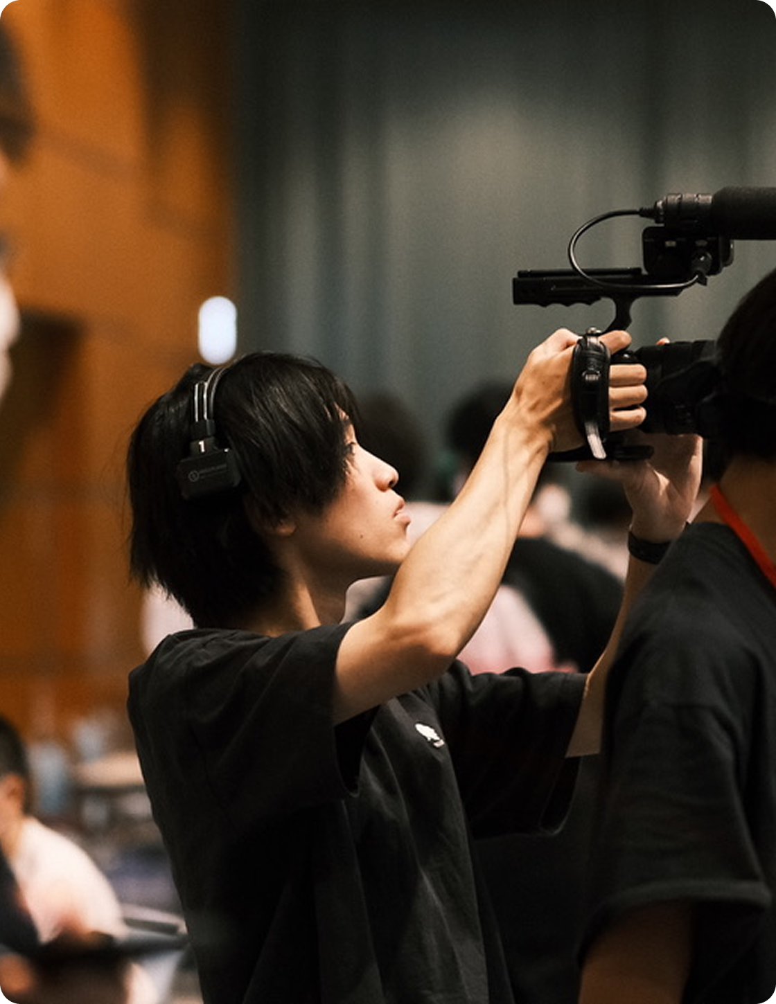 大会での動画撮影の様子